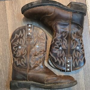 Ariat Probaby Brown Leather Cowboy Boots